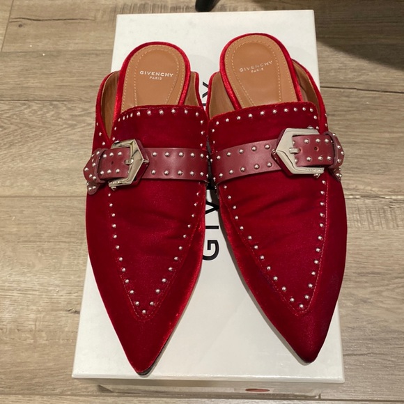 Givenchy Shoes - Givenchy Velvet Loafers